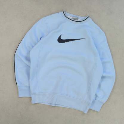 RARE 2000s   Swoosh Sweatshirt Blue-OSI