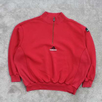 RARE EQT 1/4 Zip Sweatshirt Red-OSI
