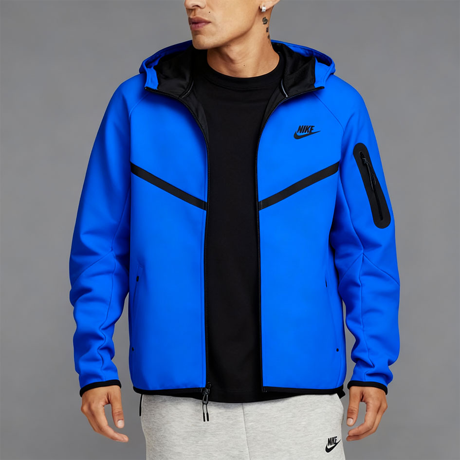 Fleece Windrunner Hoodie Jacket Full Zip-OSI