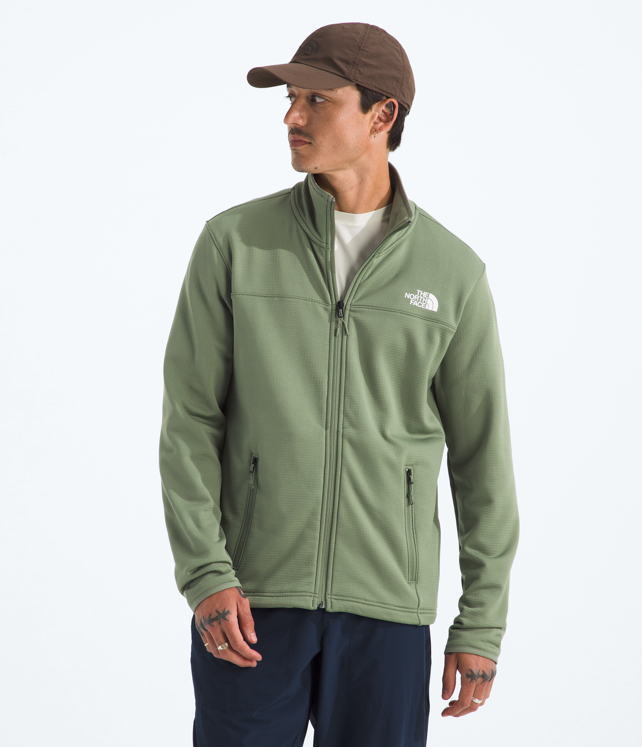 Men's Cedar Trail Grid Fleece Full-Zip Jacket-OSI