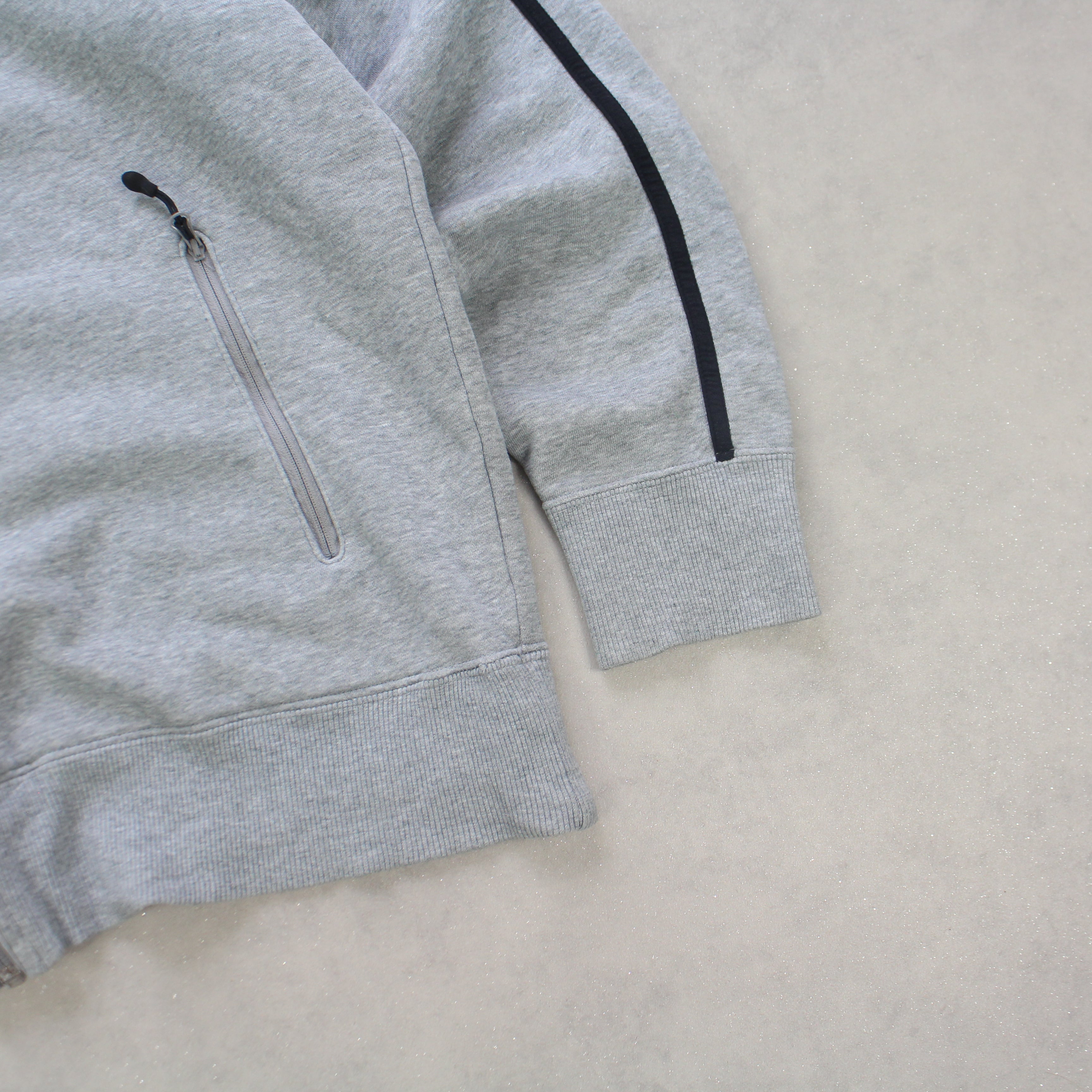 SUPER RARE 2000s  Zip Up Hoodie Grey-OSI