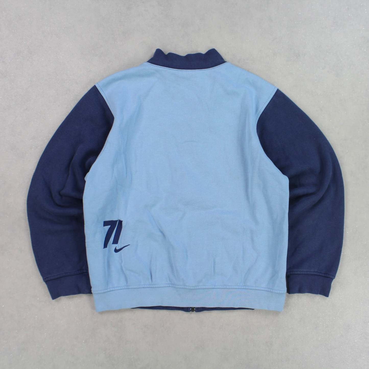 RARE 00s  Zip Sweatshirt Blue-OSI