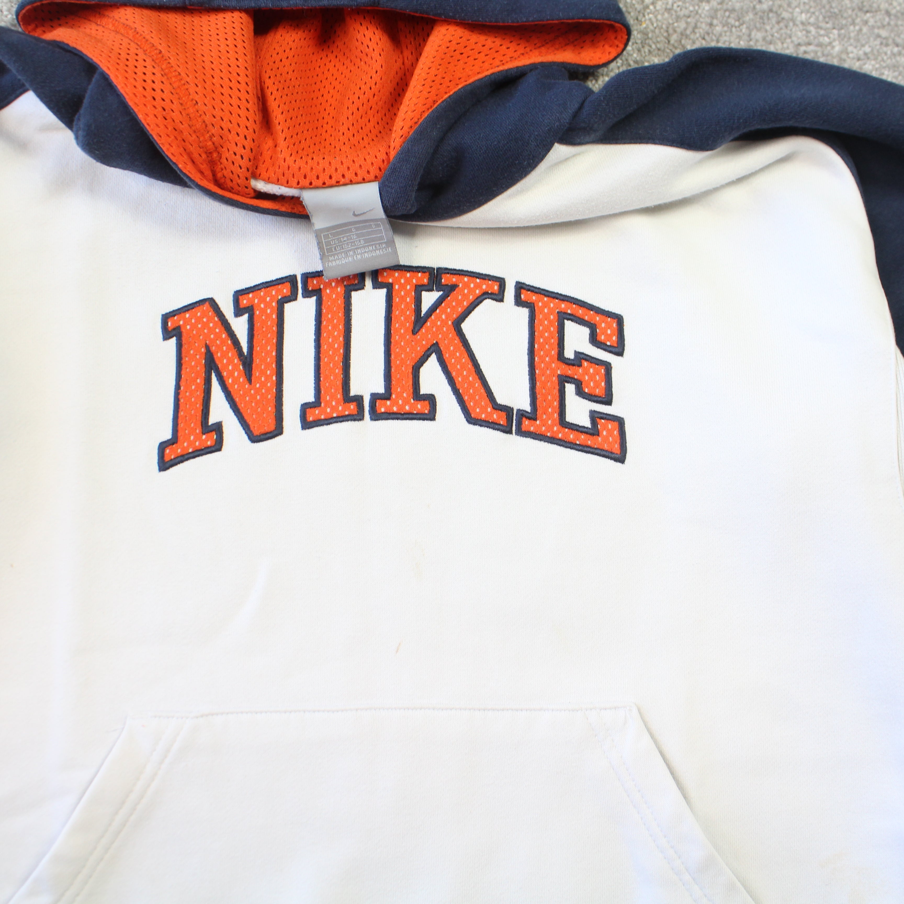 2000s   Spell Out Hoodie White-OSI