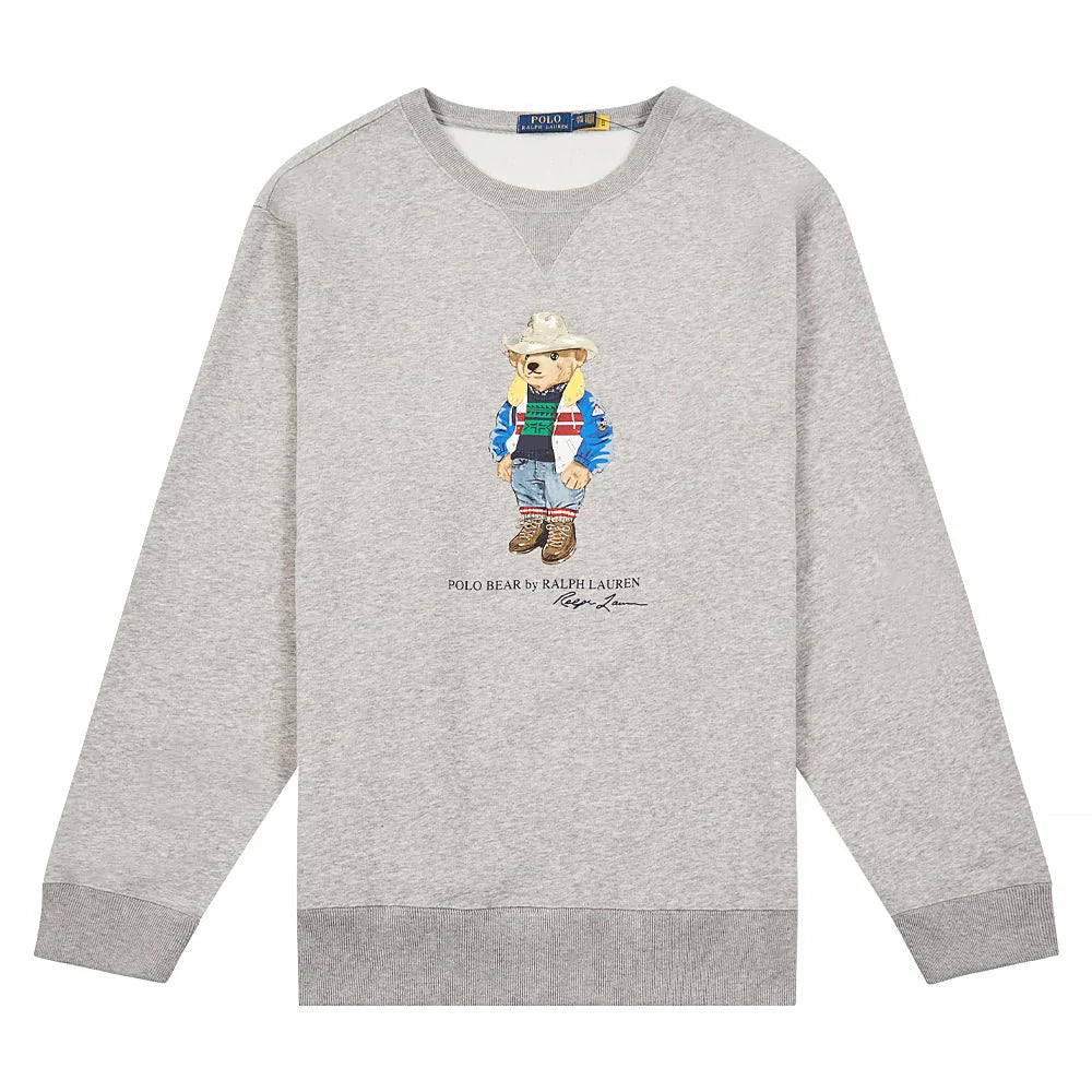 Cowboy Bear Sweatshirt - Grey Bear-OSI