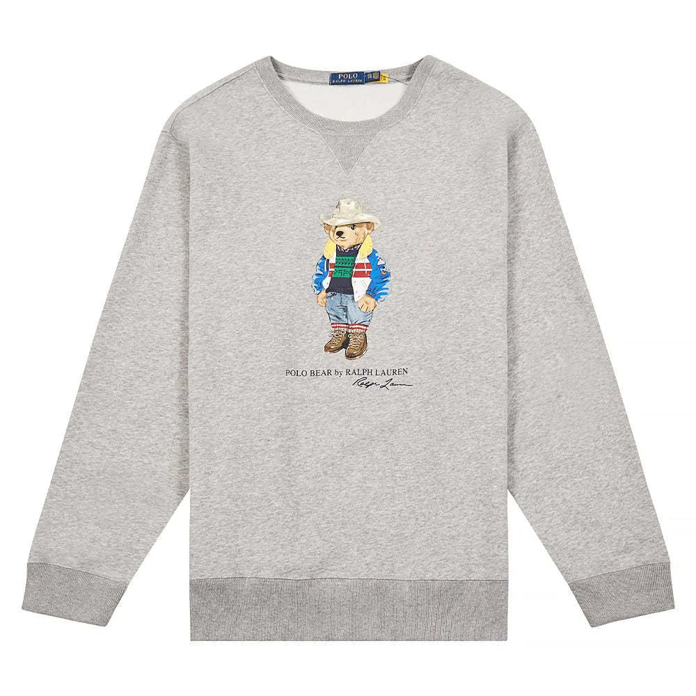 Cowboy Bear Sweatshirt - Grey Bear-OSI