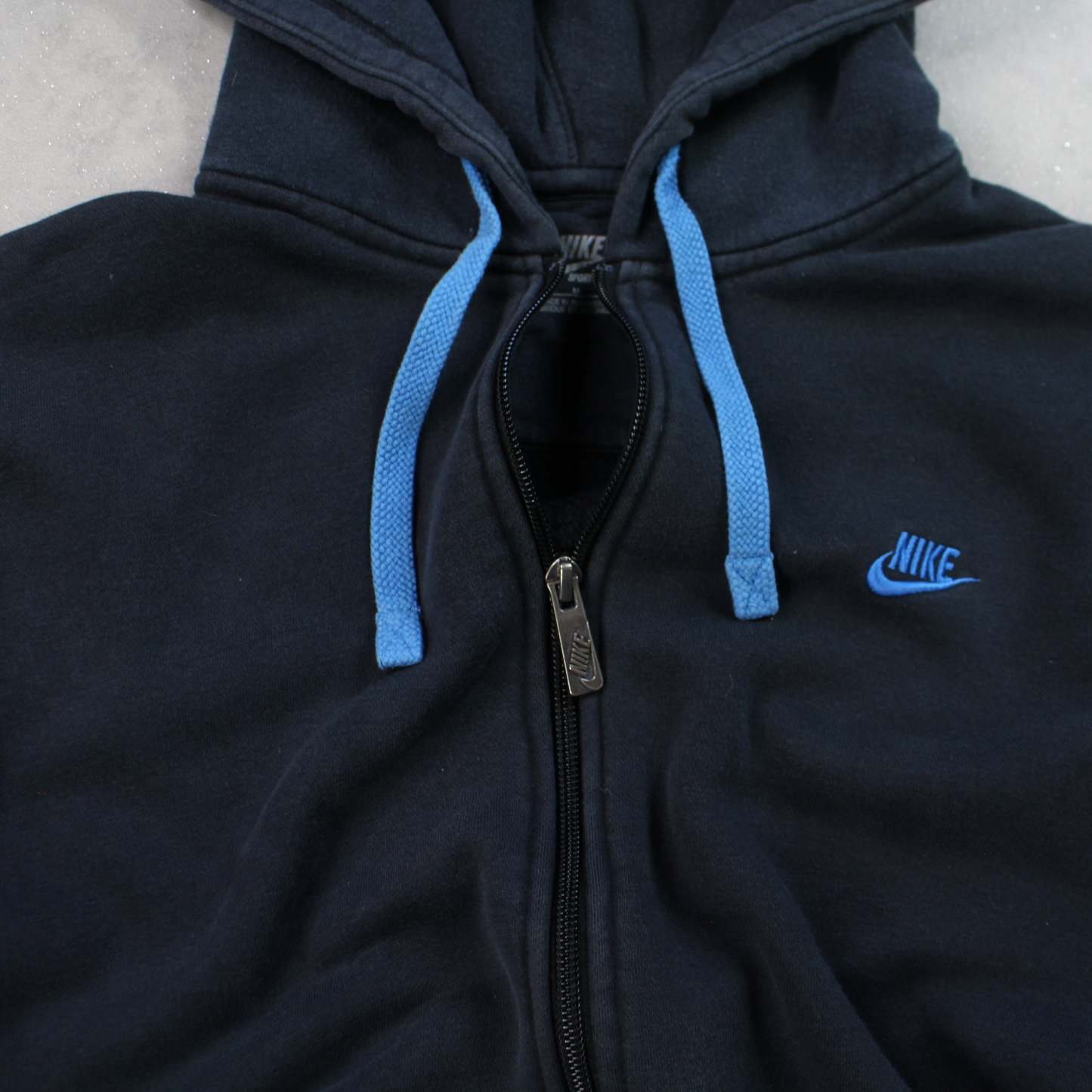 2000s  Zip Up Hoodie Black-OSI