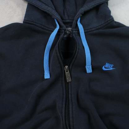 2000s  Zip Up Hoodie Black-OSI