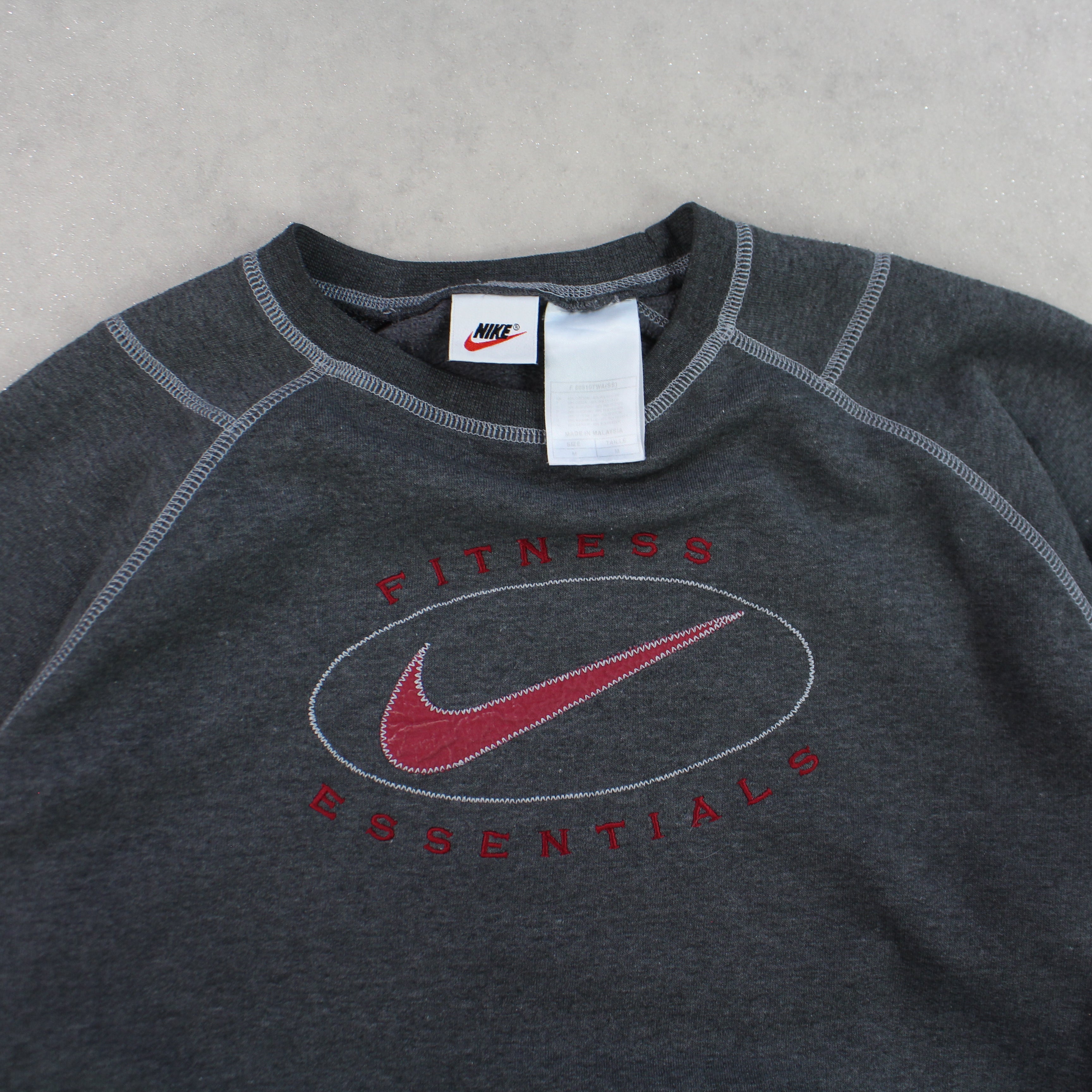 VERY RARE 1990s  Sweatshirt Grey-OSI