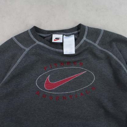 VERY RARE 1990s  Sweatshirt Grey-OSI