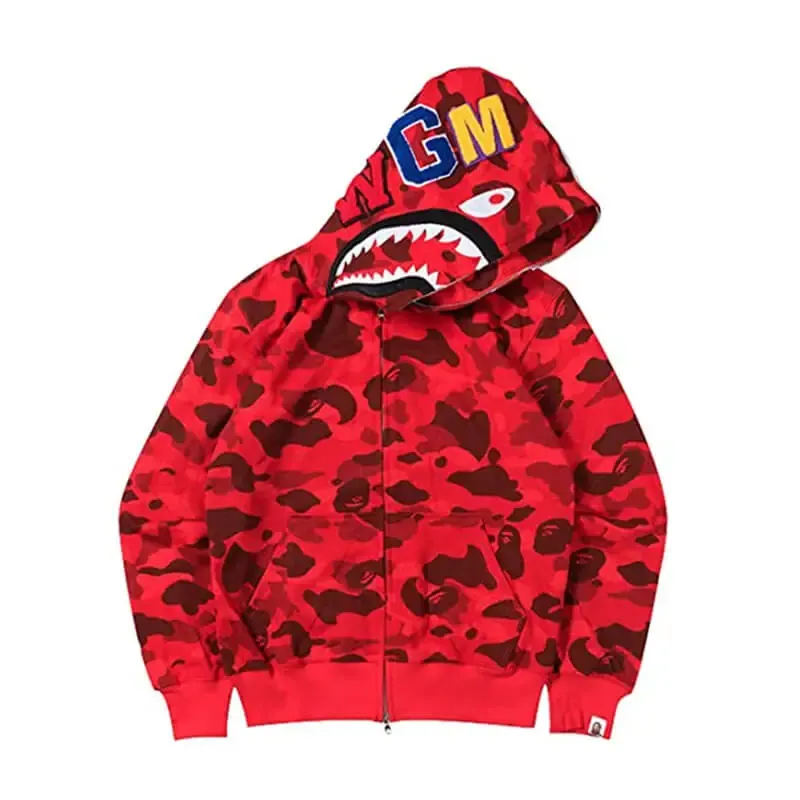Abc  Camo Shark Hoodie-OSI