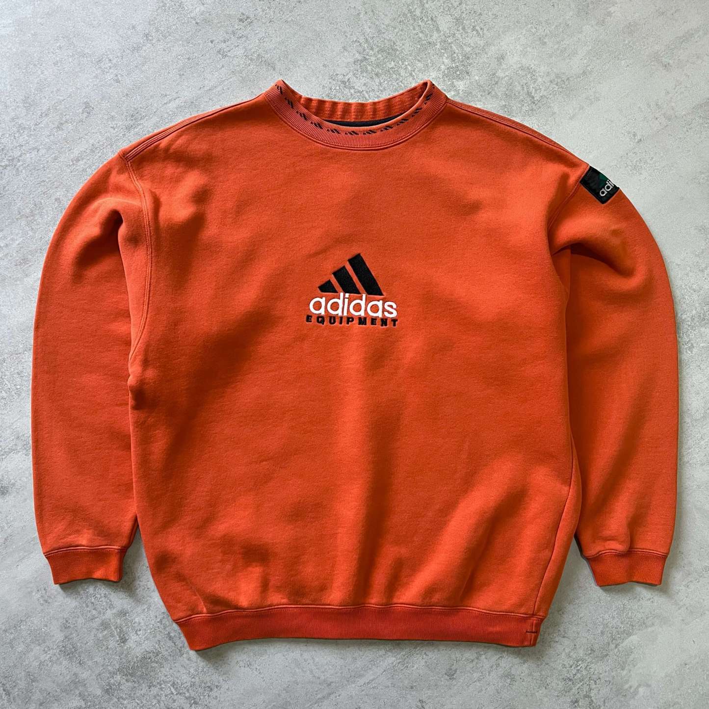 Equipment 1990s heavyweight embroidered sweatshirt-OSI