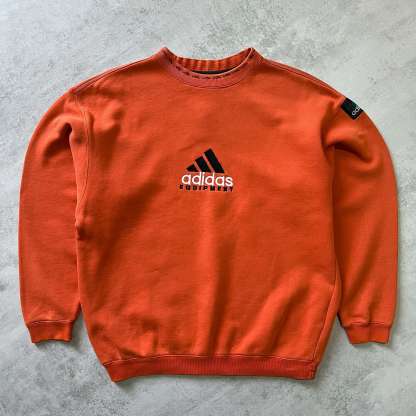 Equipment 1990s heavyweight embroidered sweatshirt-OSI