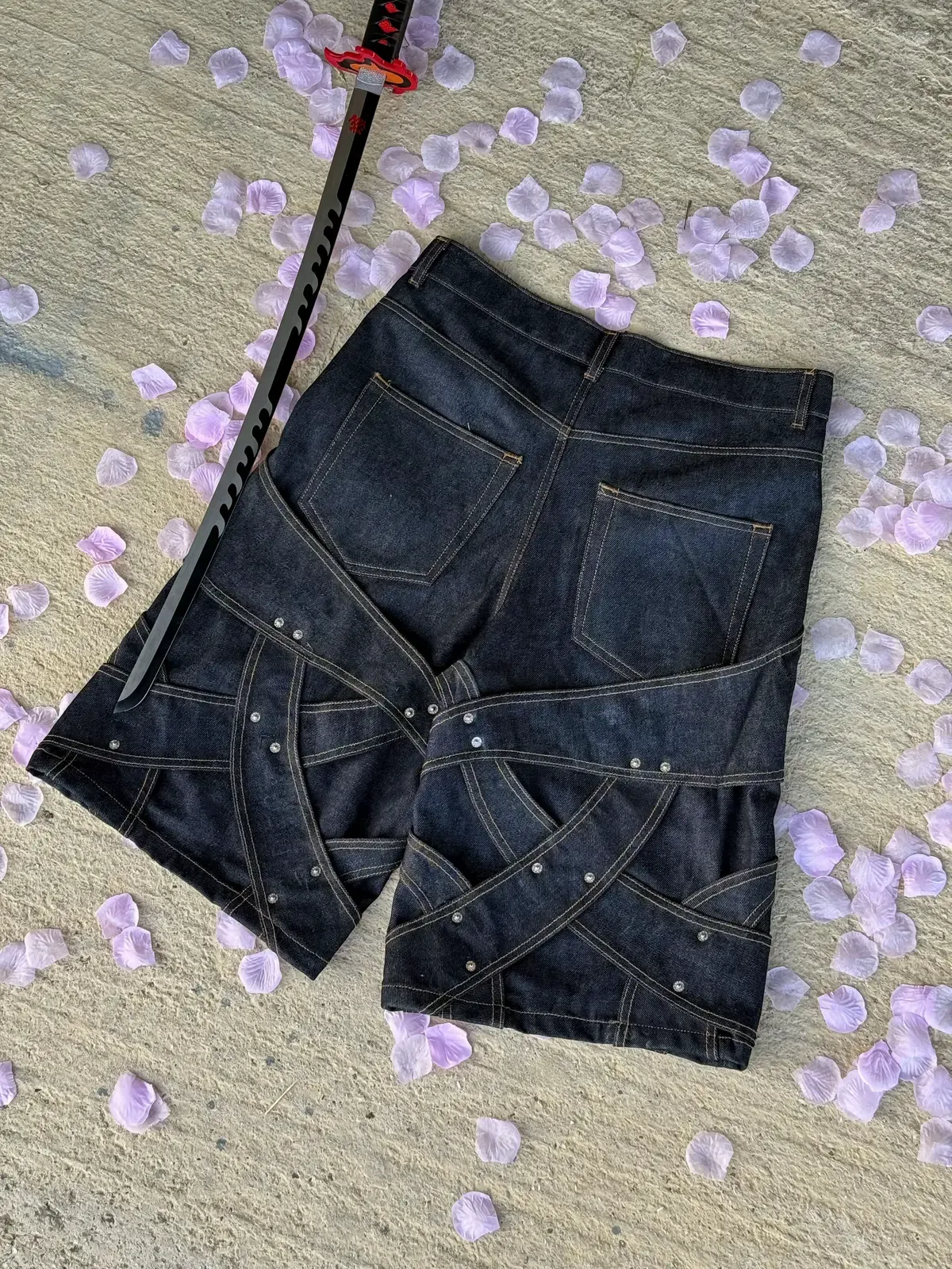 Raw Cowboy Denim Shorts-OSI