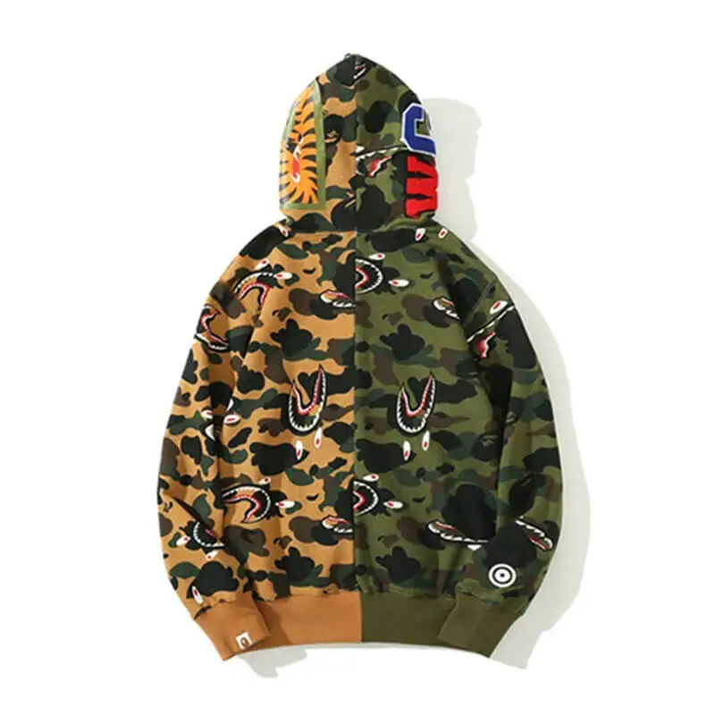  Shark Head Classic Zipper Hoodie-OSI