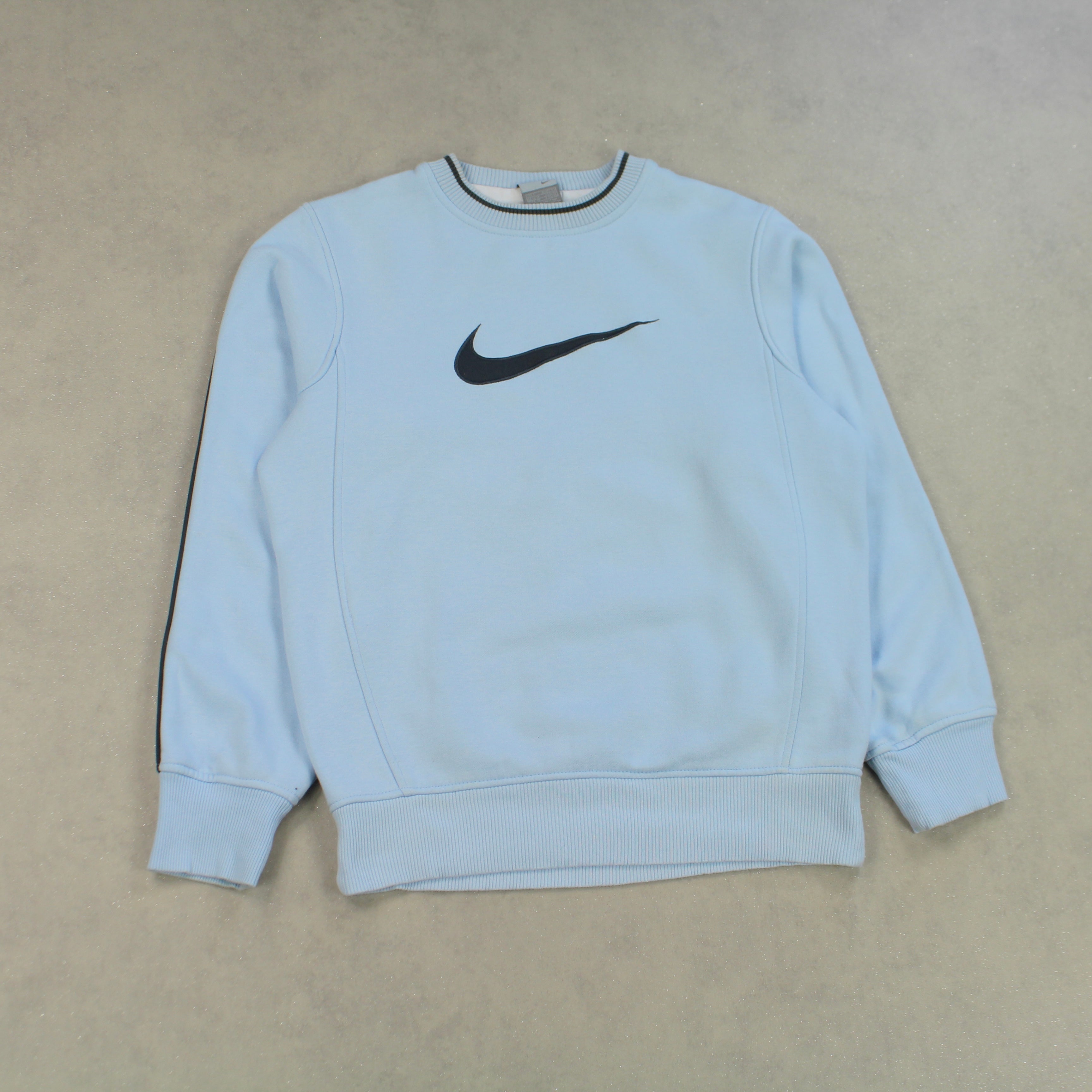 RARE 2000s   Swoosh Sweatshirt Blue-OSI