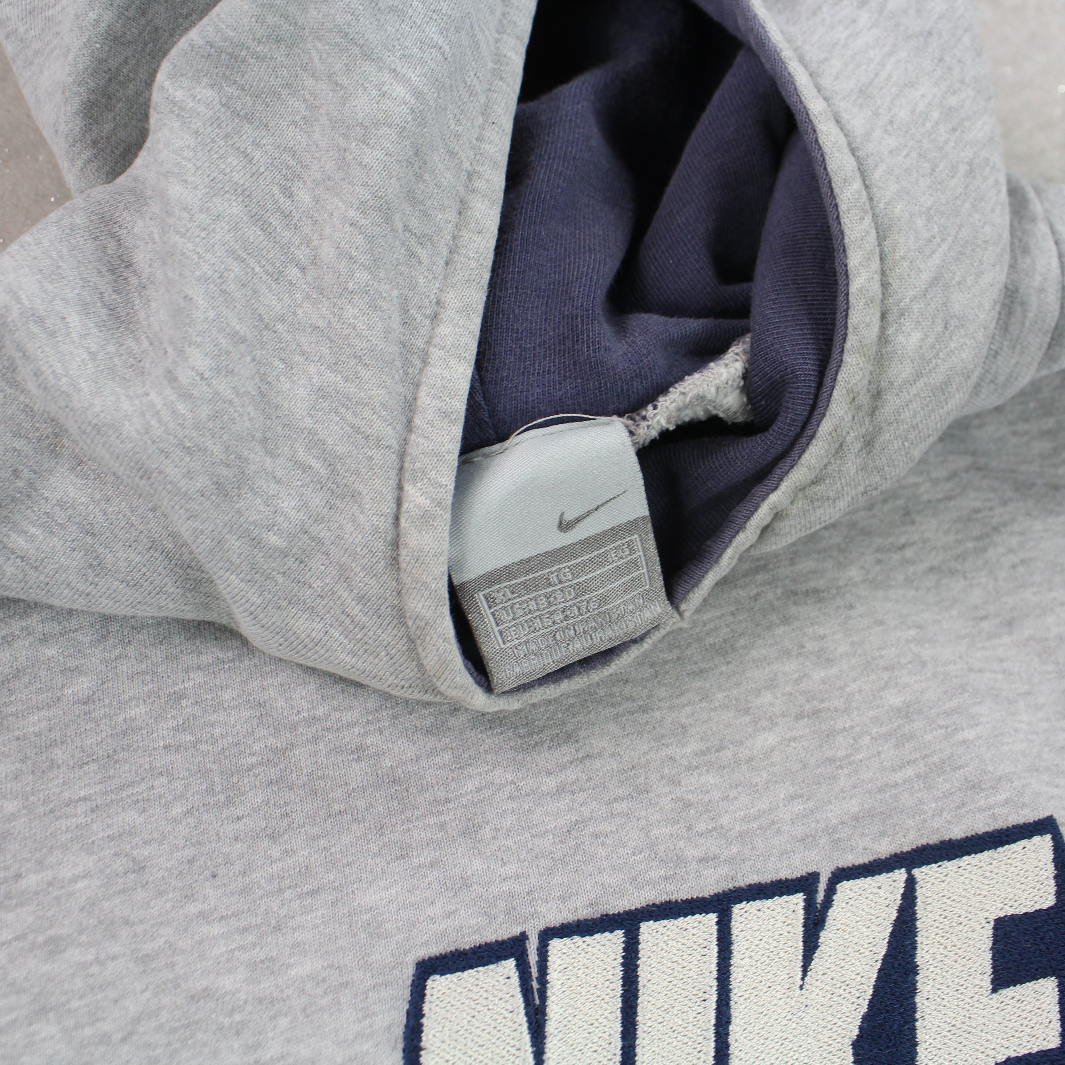RARE 2000s  ‘Just Do It’ Hoodie Grey-OSI