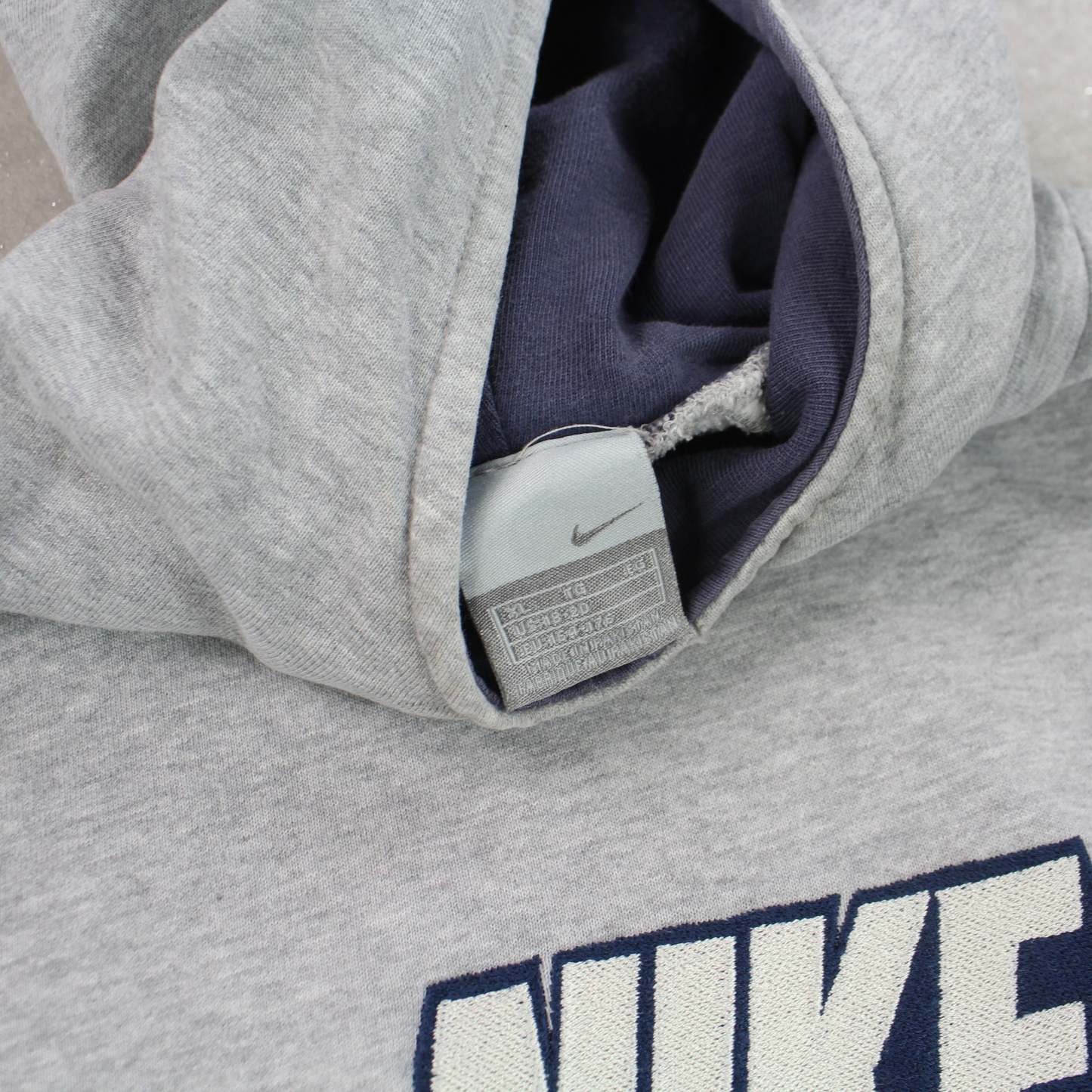 RARE 2000s  ‘Just Do It’ Hoodie Grey-OSI
