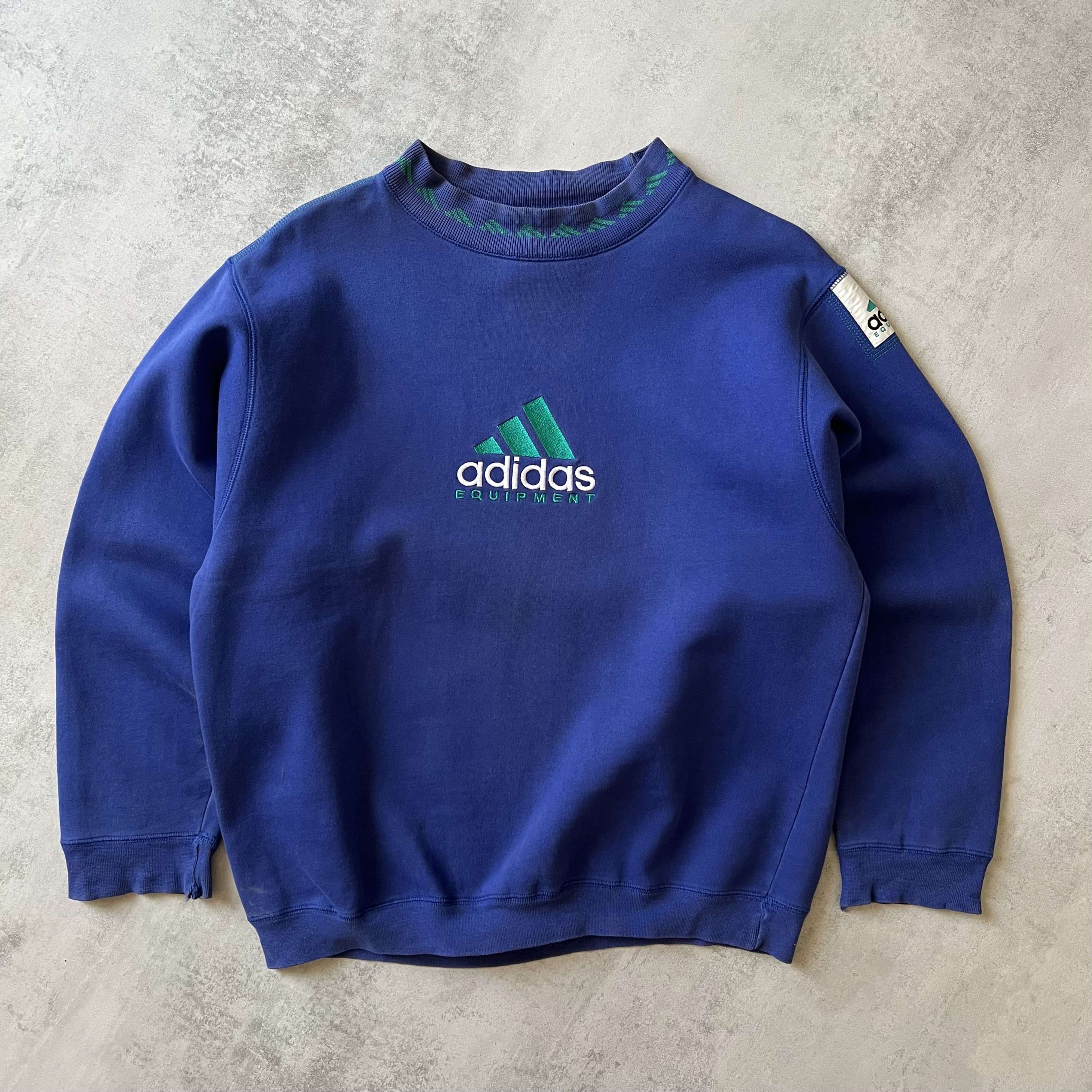 Equipment 1990s heavyweight embroidered sweatshirt-OSI