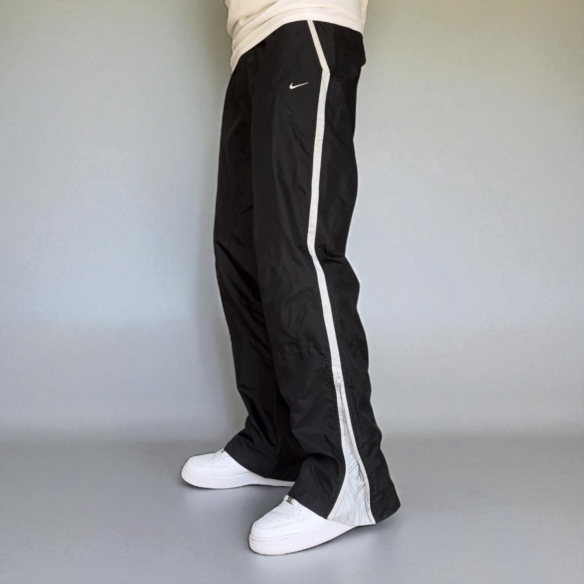 RARE 2000s Trackpants Black-OSI