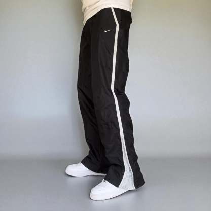 RARE 2000s Trackpants Black-OSI