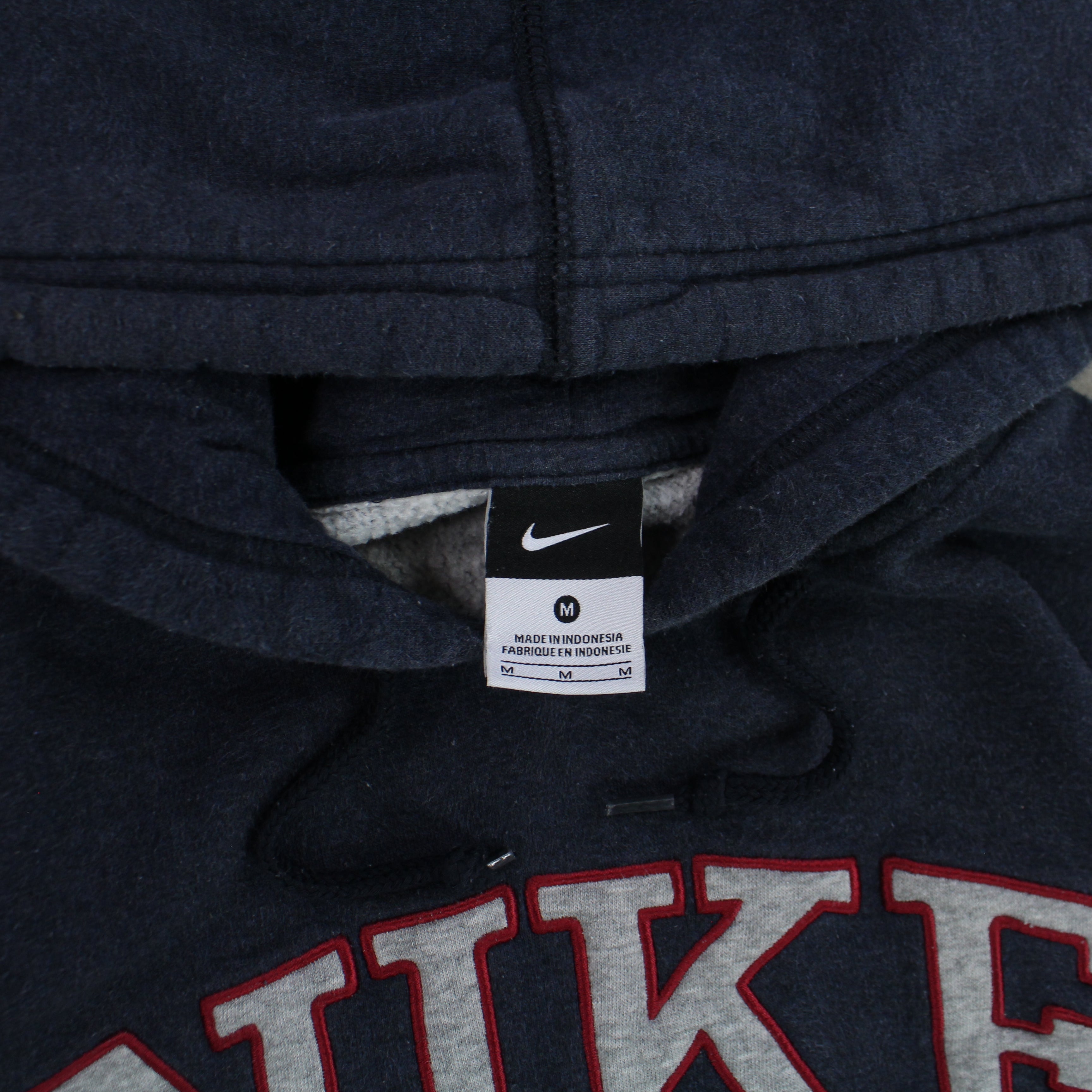 RARE 2000s  Spell Out Hoodie Navy-OSI