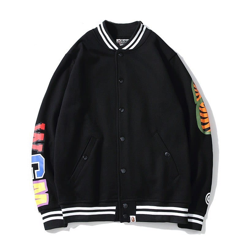 A Bathing Ape Varsity WGM Shark Jacket-OSI