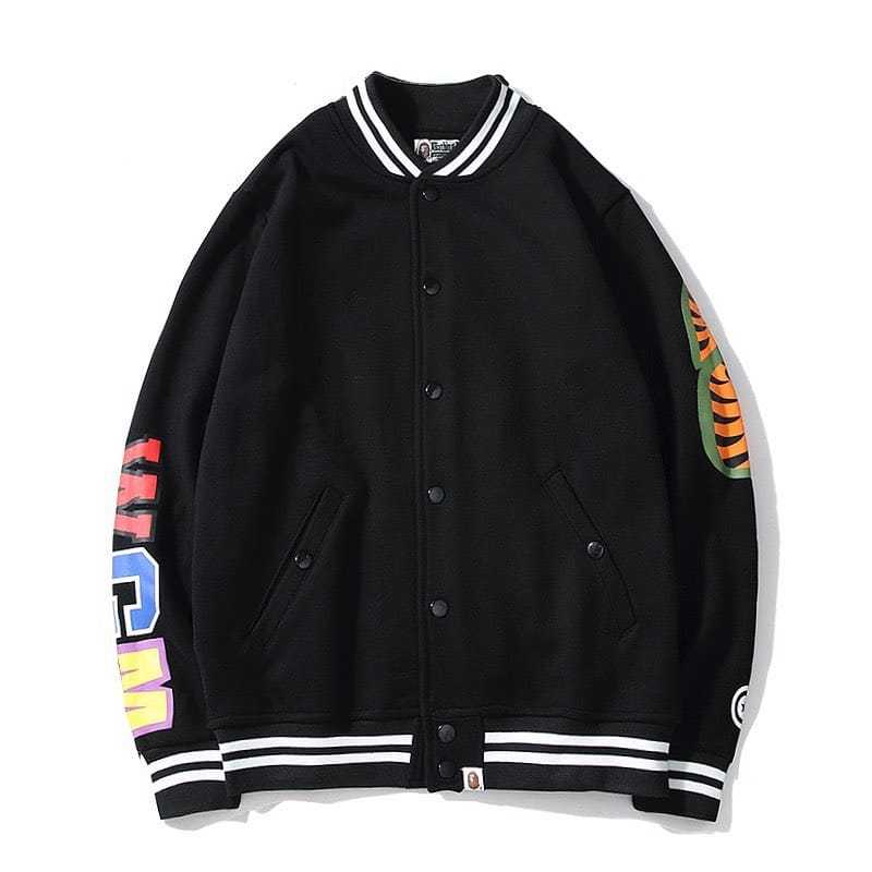 A Bathing Ape Varsity WGM Shark Jacket-OSI