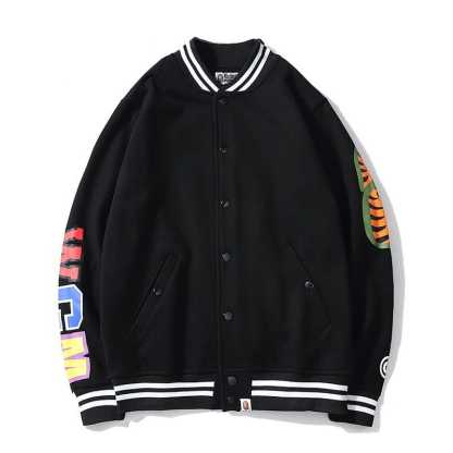 A Bathing Ape Varsity WGM Shark Jacket-OSI