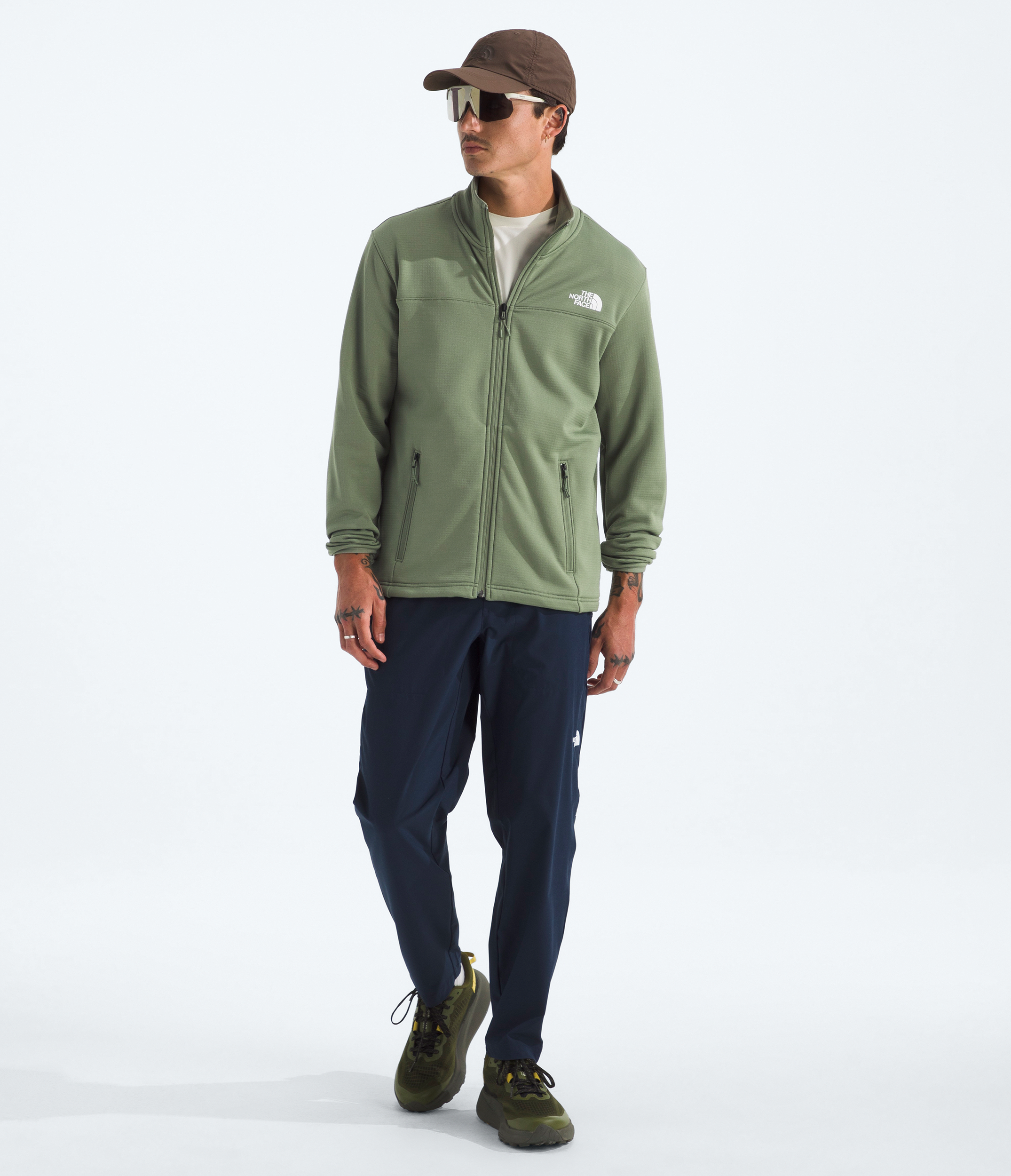 Men's Cedar Trail Grid Fleece Full-Zip Jacket-OSI