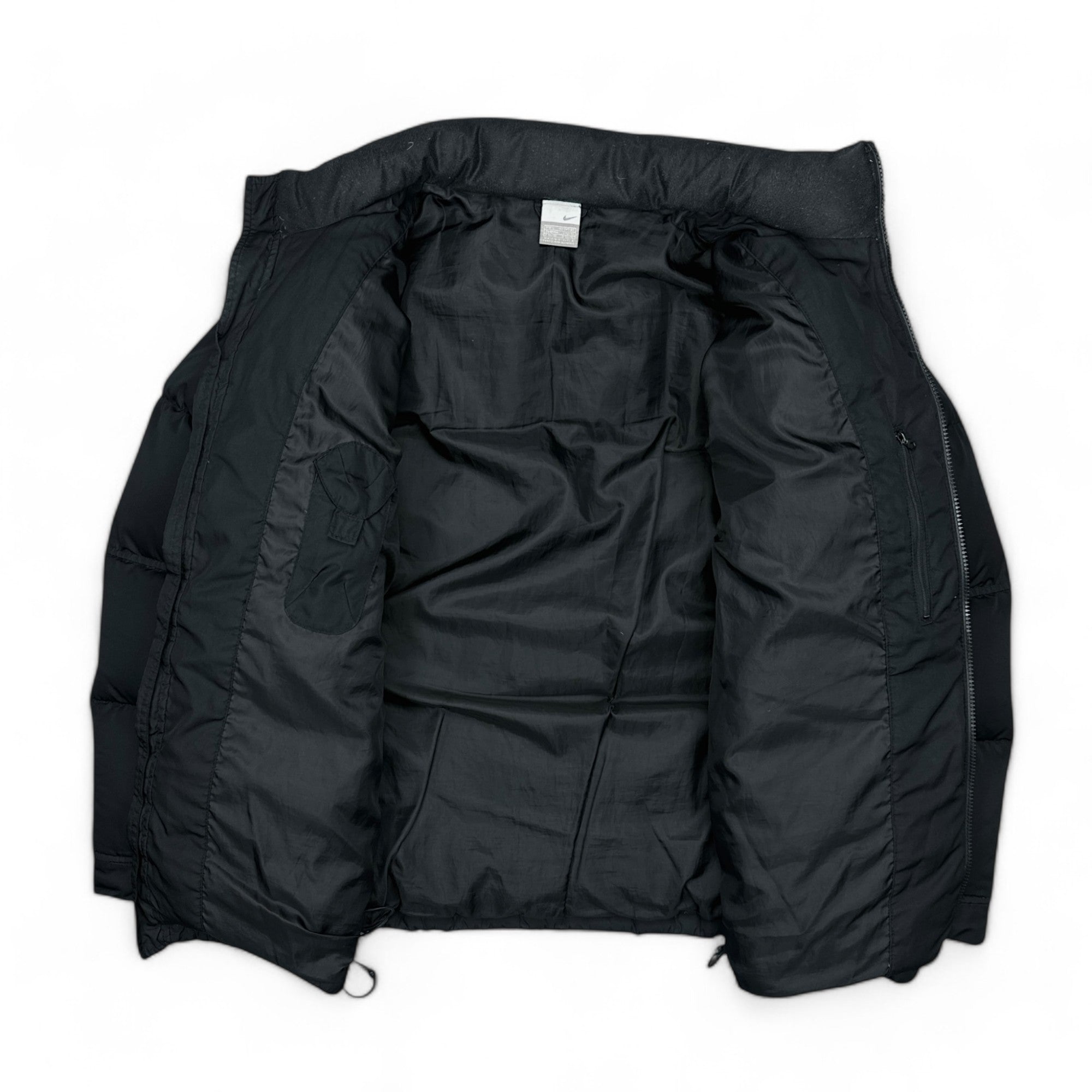 Vintage  Rare Down Pufferjacke Schwarz-OSI