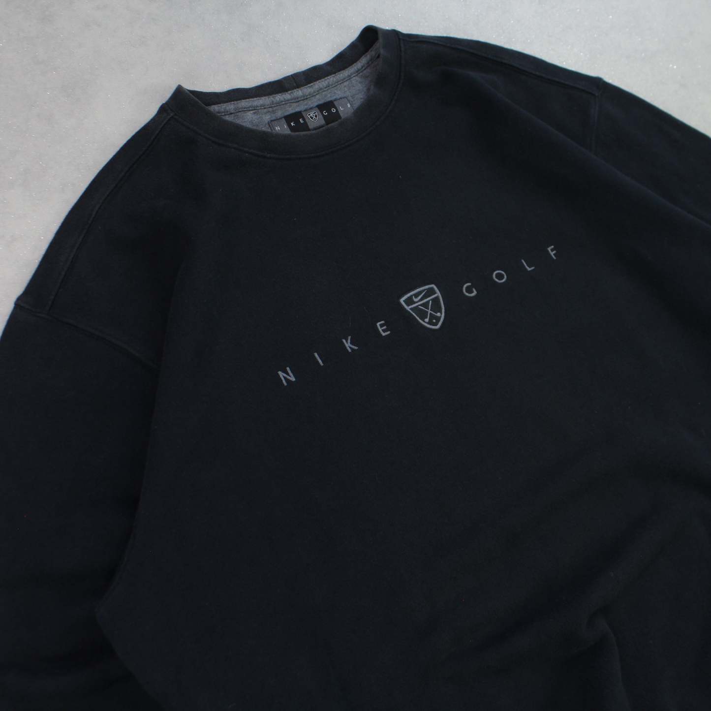 RARE 2000s  Golf Sweatshirt Black-OSI