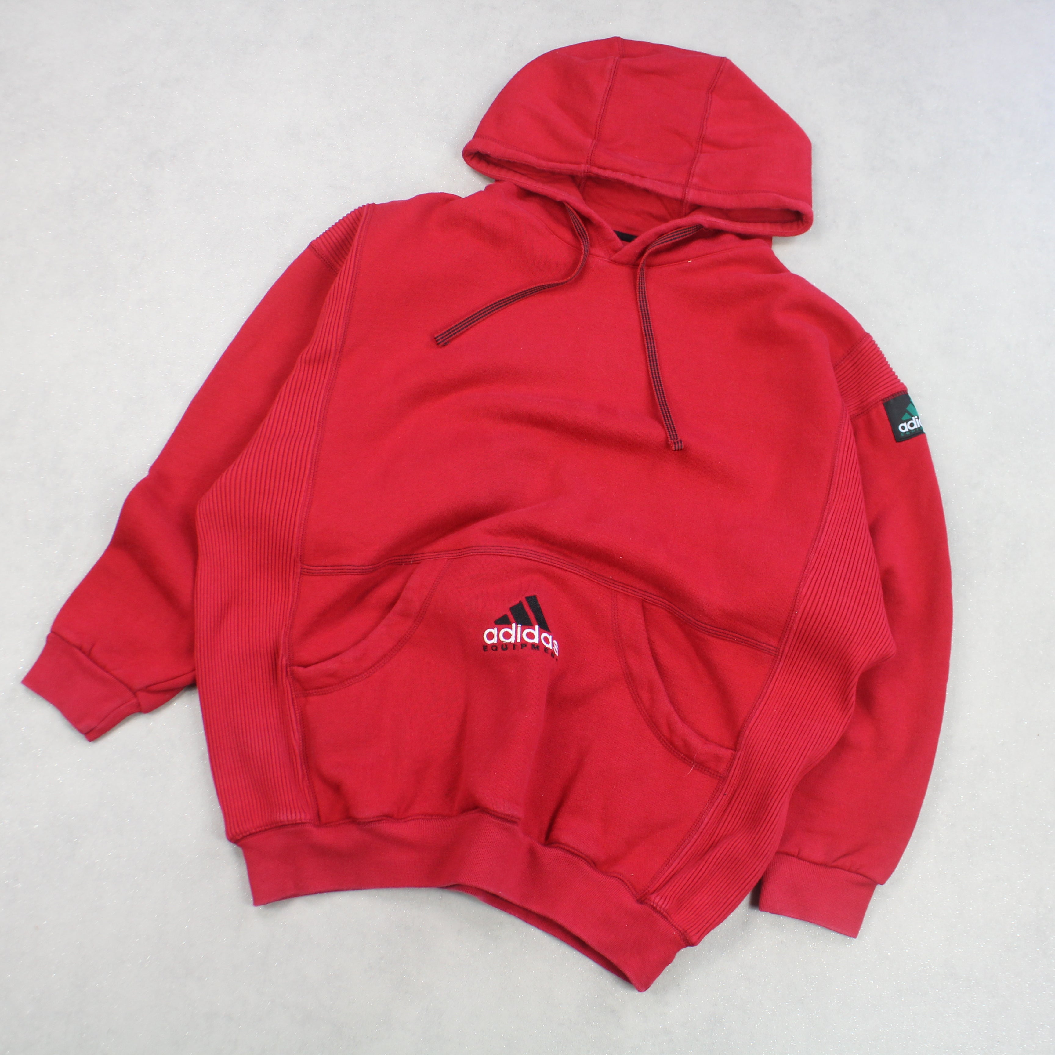 RARE 1990s EQT Hoodie Red-OSI