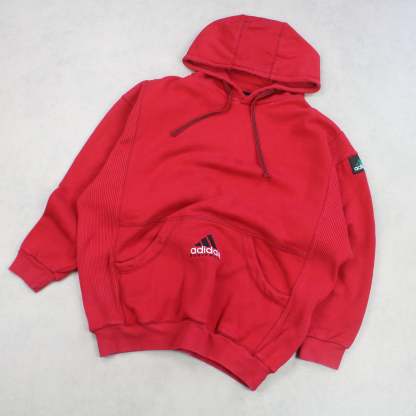 RARE 1990s EQT Hoodie Red-OSI