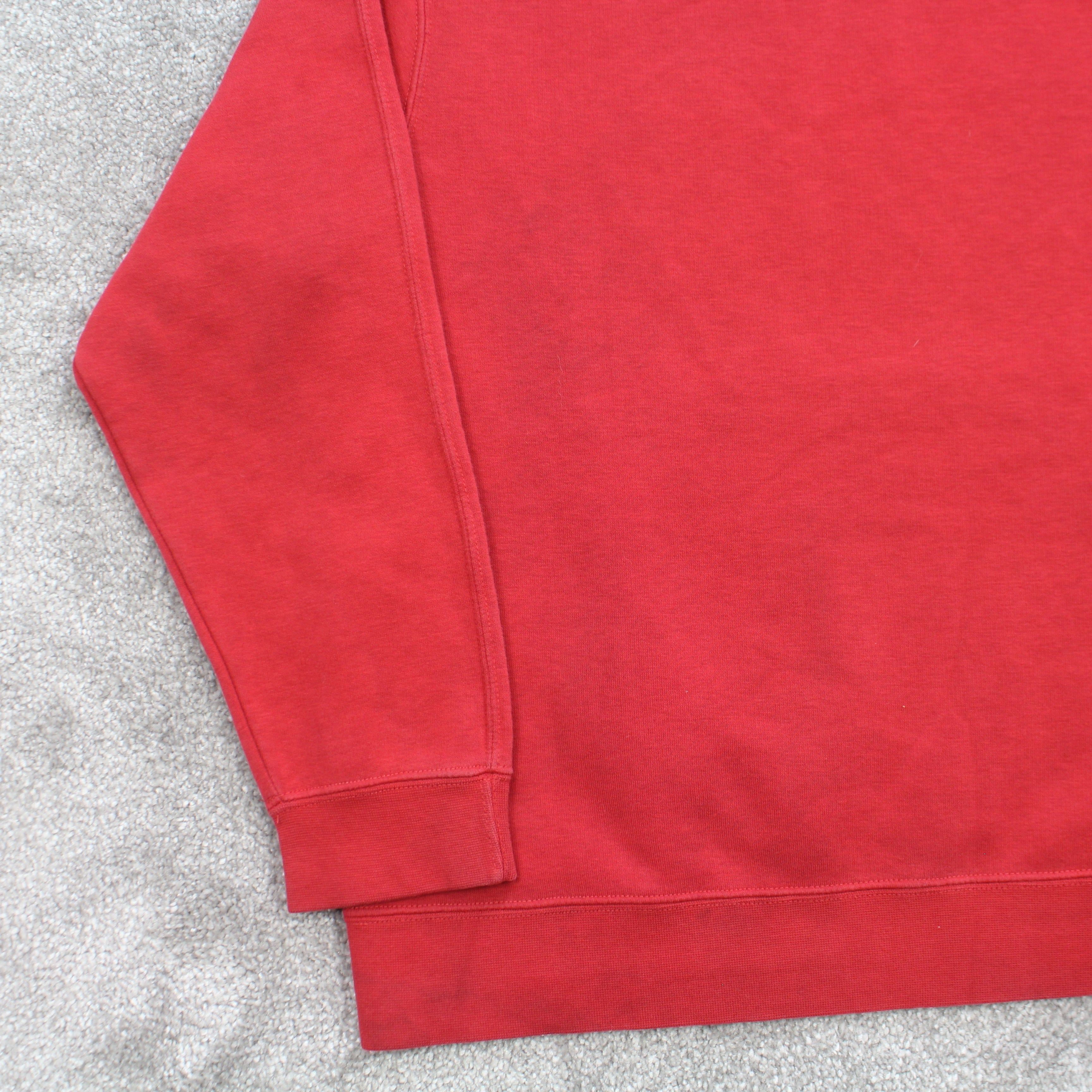 SUPER RARE 2000s   Spell Out Hoodie Red-OSI