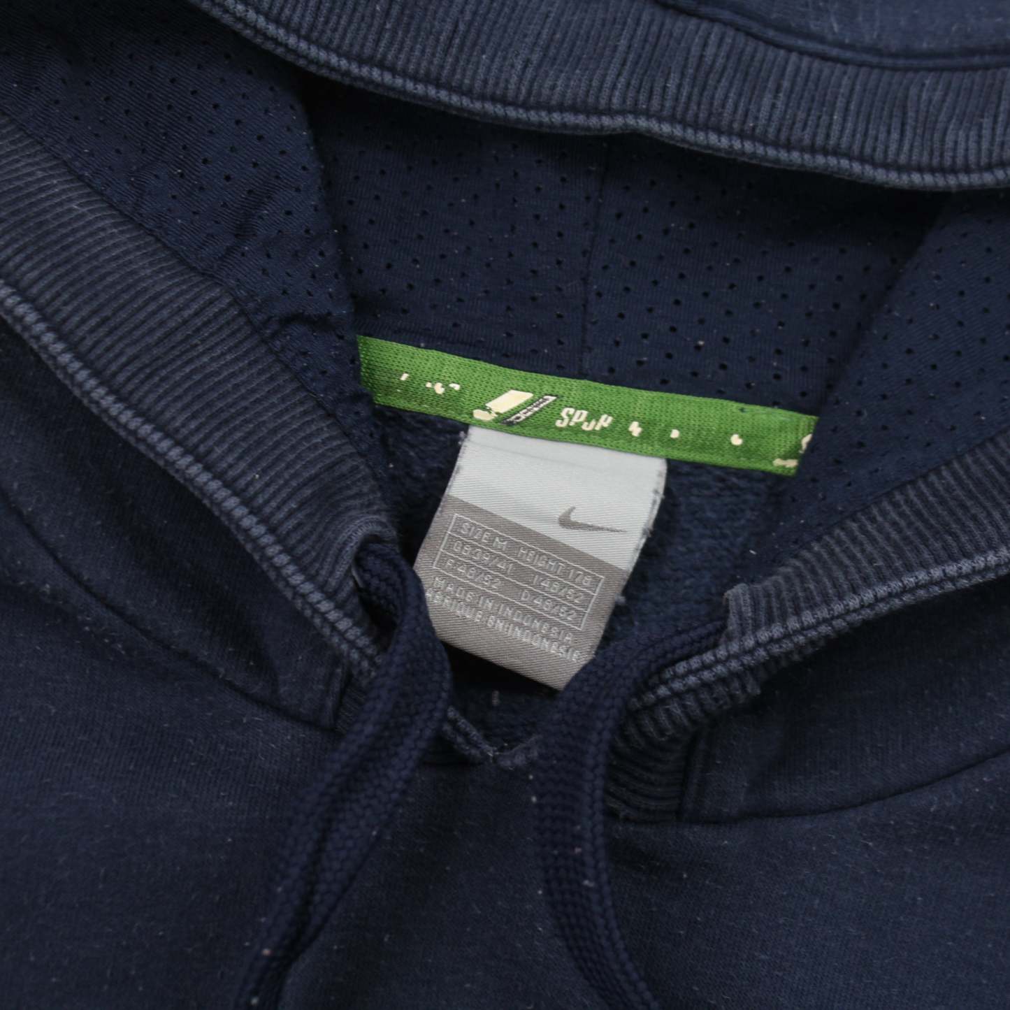 RARE 2000s   Spell Out Hoodie Navy-OSI