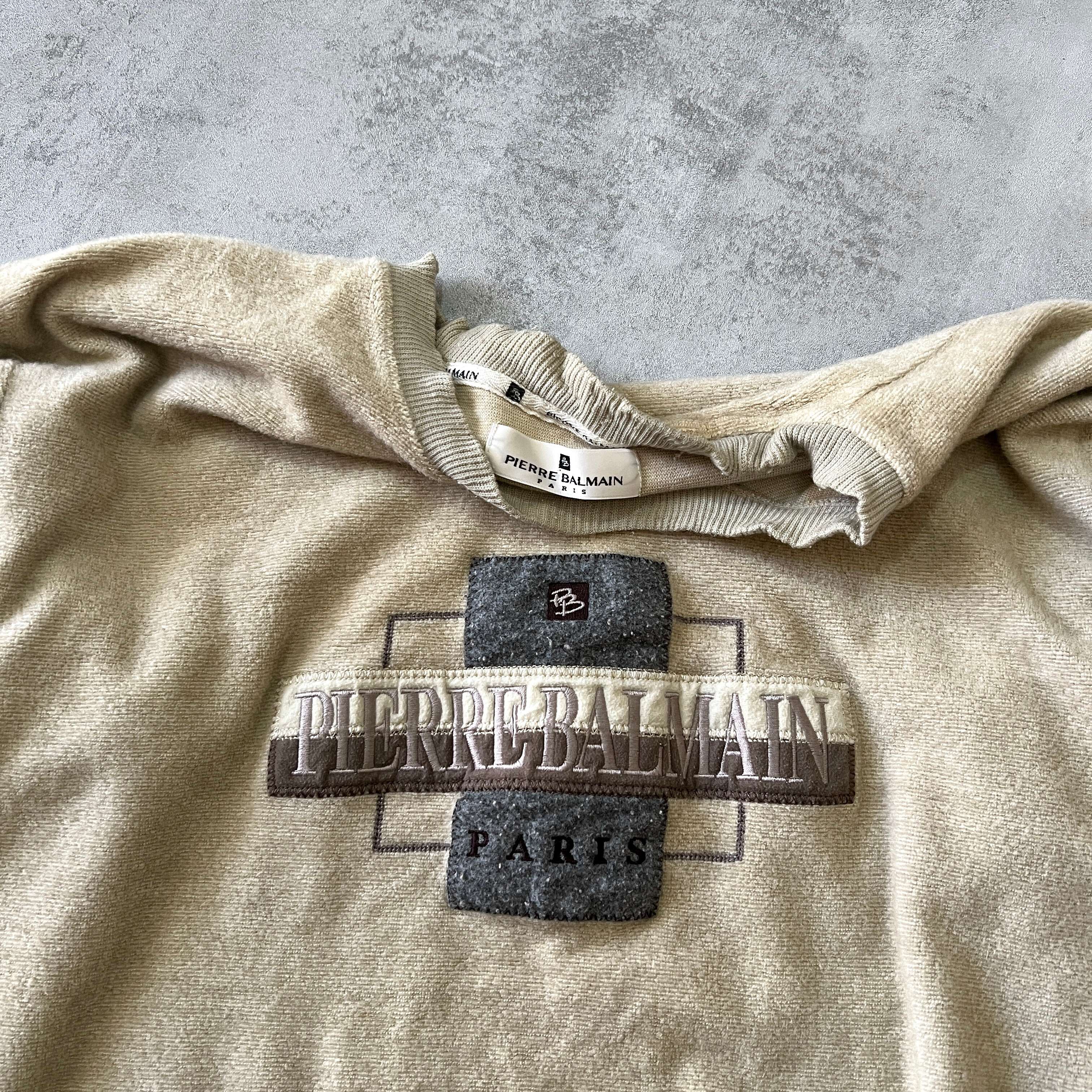 RARE 1990s heavyweight embroidered sweatshirt-OSI