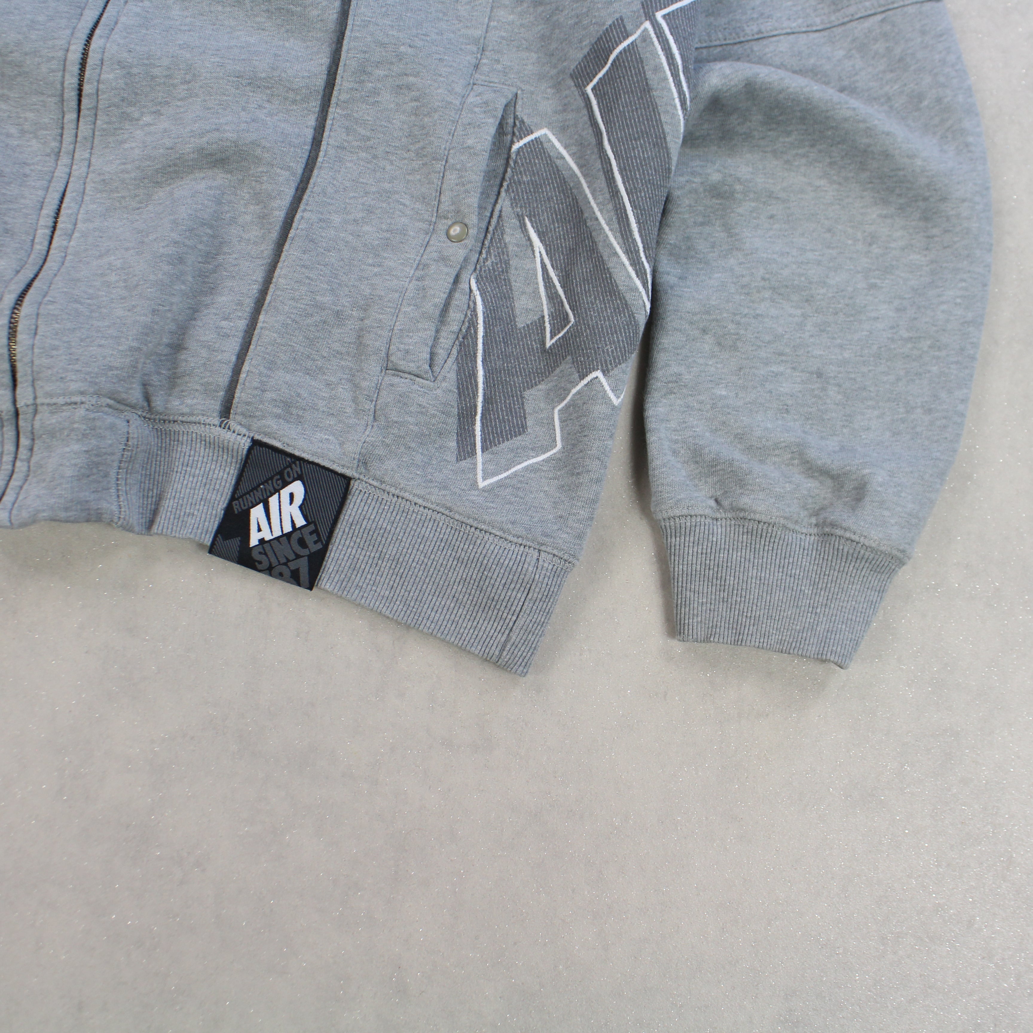 RARE 2000s  Zip Up Grey-OSI