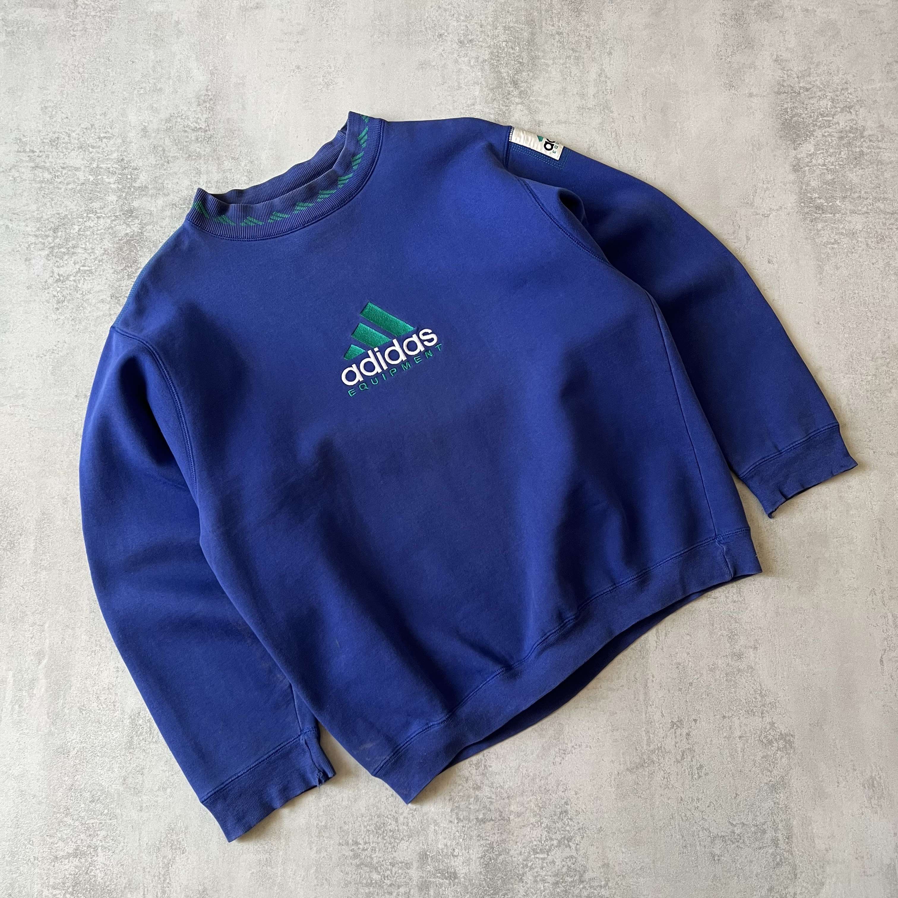 Equipment 1990s heavyweight embroidered sweatshirt-OSI
