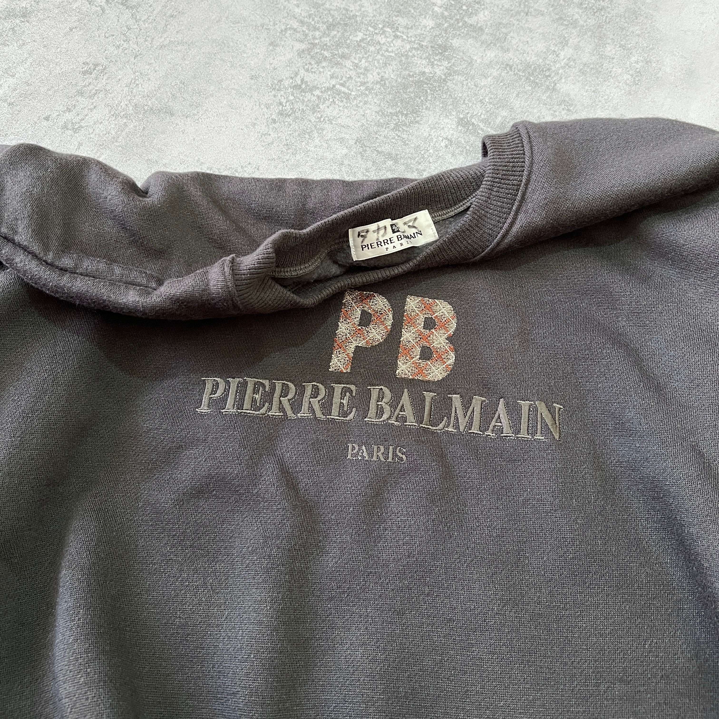 RARE 1990s heavyweight embroidered sweatshirt-OSI