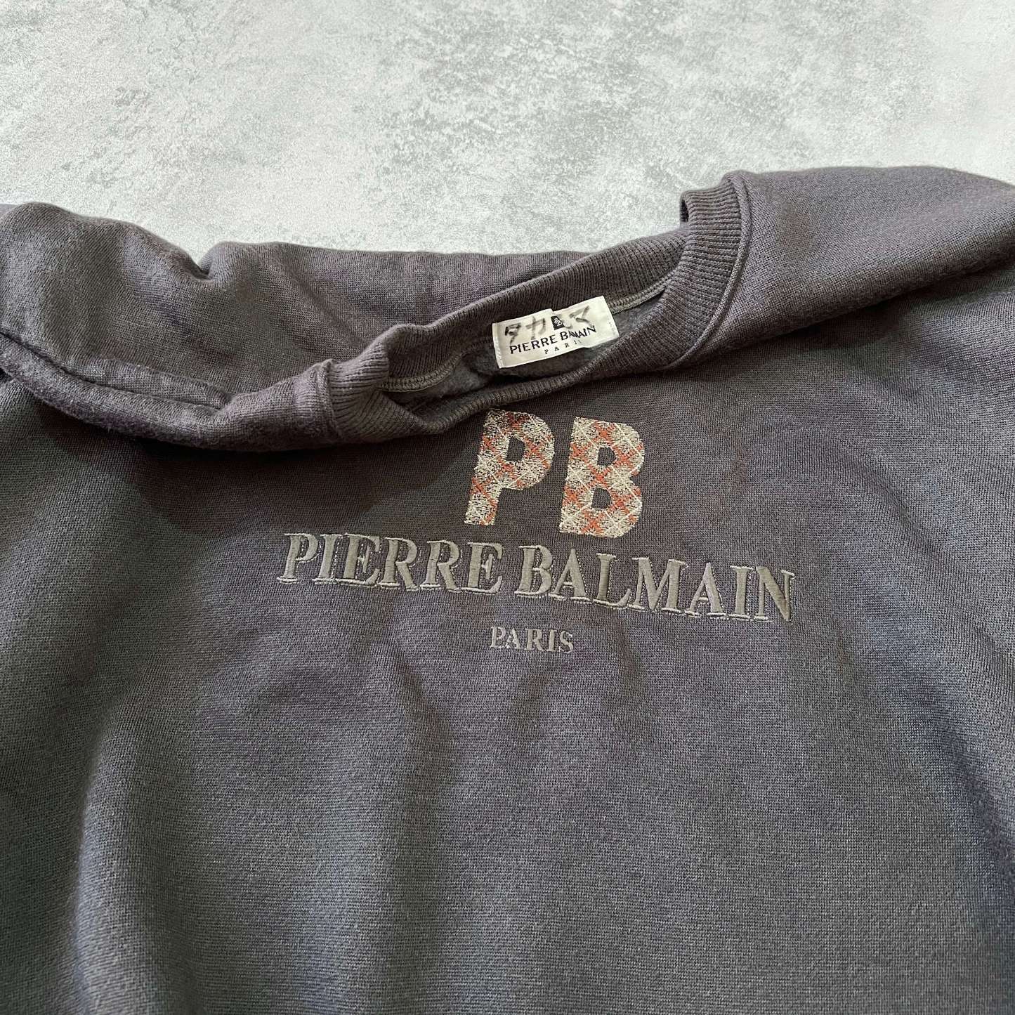 RARE 1990s heavyweight embroidered sweatshirt-OSI