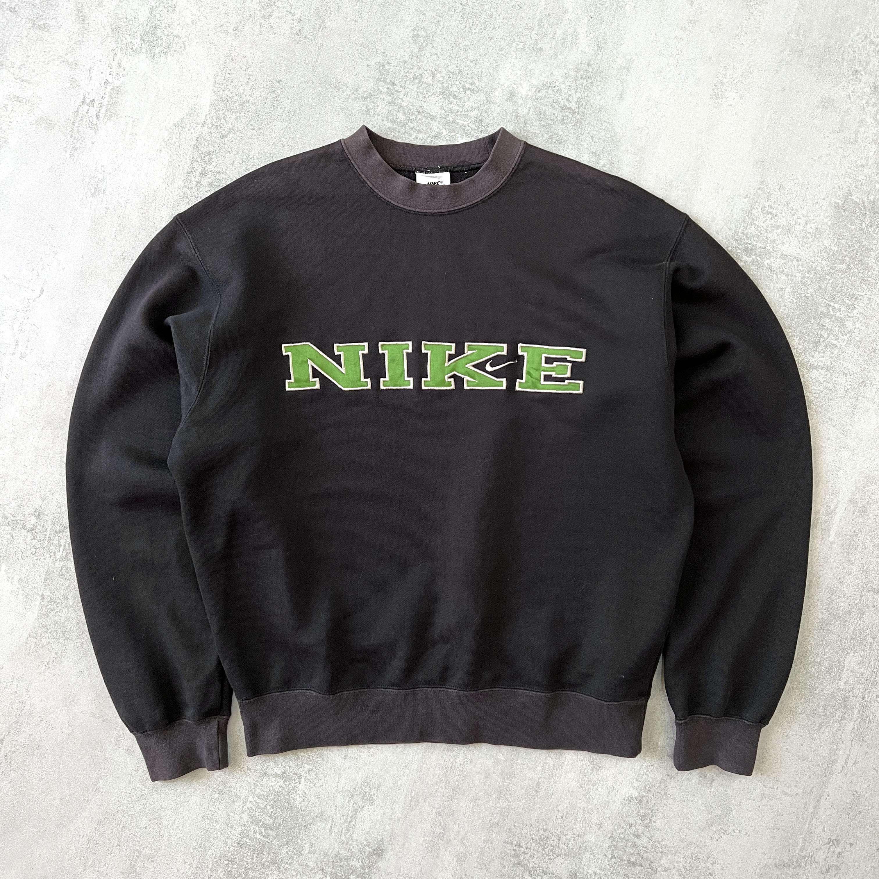 RARE 1990s heavyweight embroidered sweatshirt-OSI