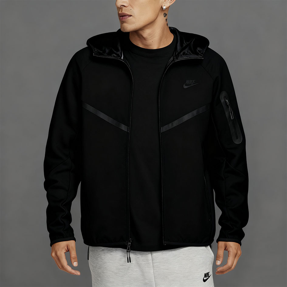 Fleece Windrunner Hoodie Jacket Full Zip-OSI