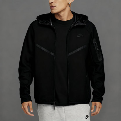 Fleece Windrunner Hoodie Jacket Full Zip-OSI