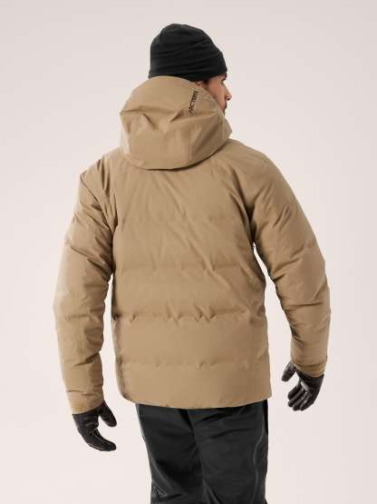  men's fissile insulated jacket ski and snowboard brown-OSI