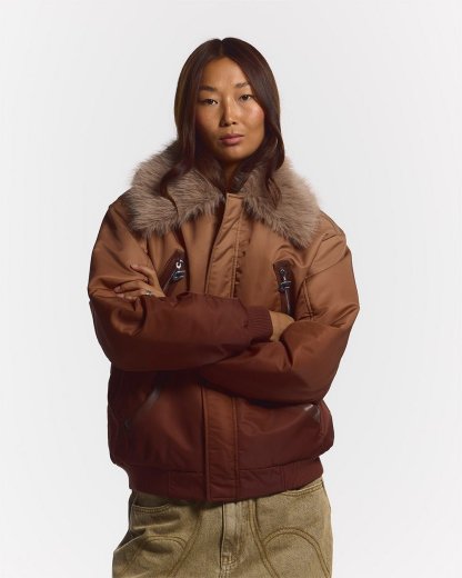 FADED BOMBER BROWN-OSI