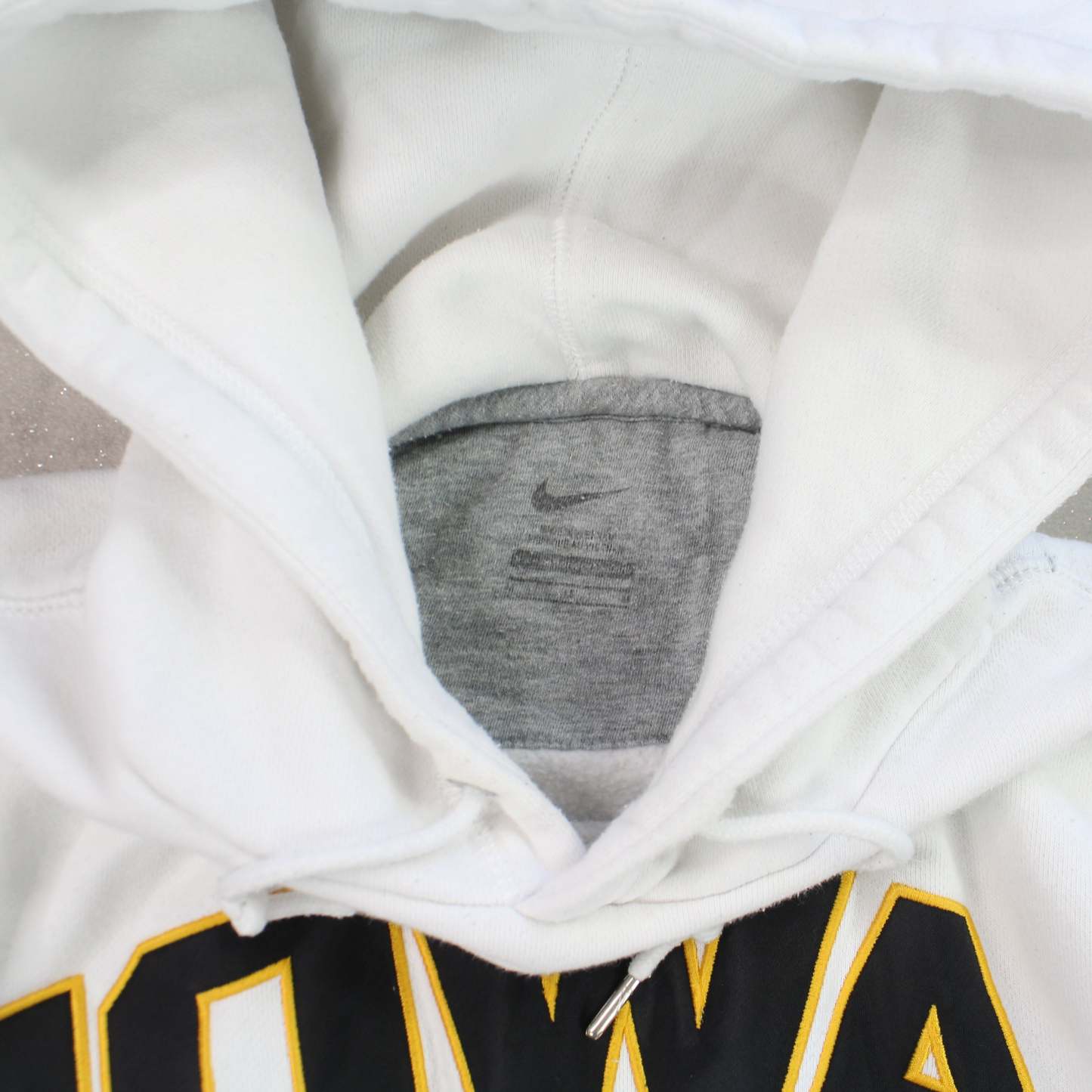 RARE 2000s  ‘Iowa’ Hoodie White-OSI