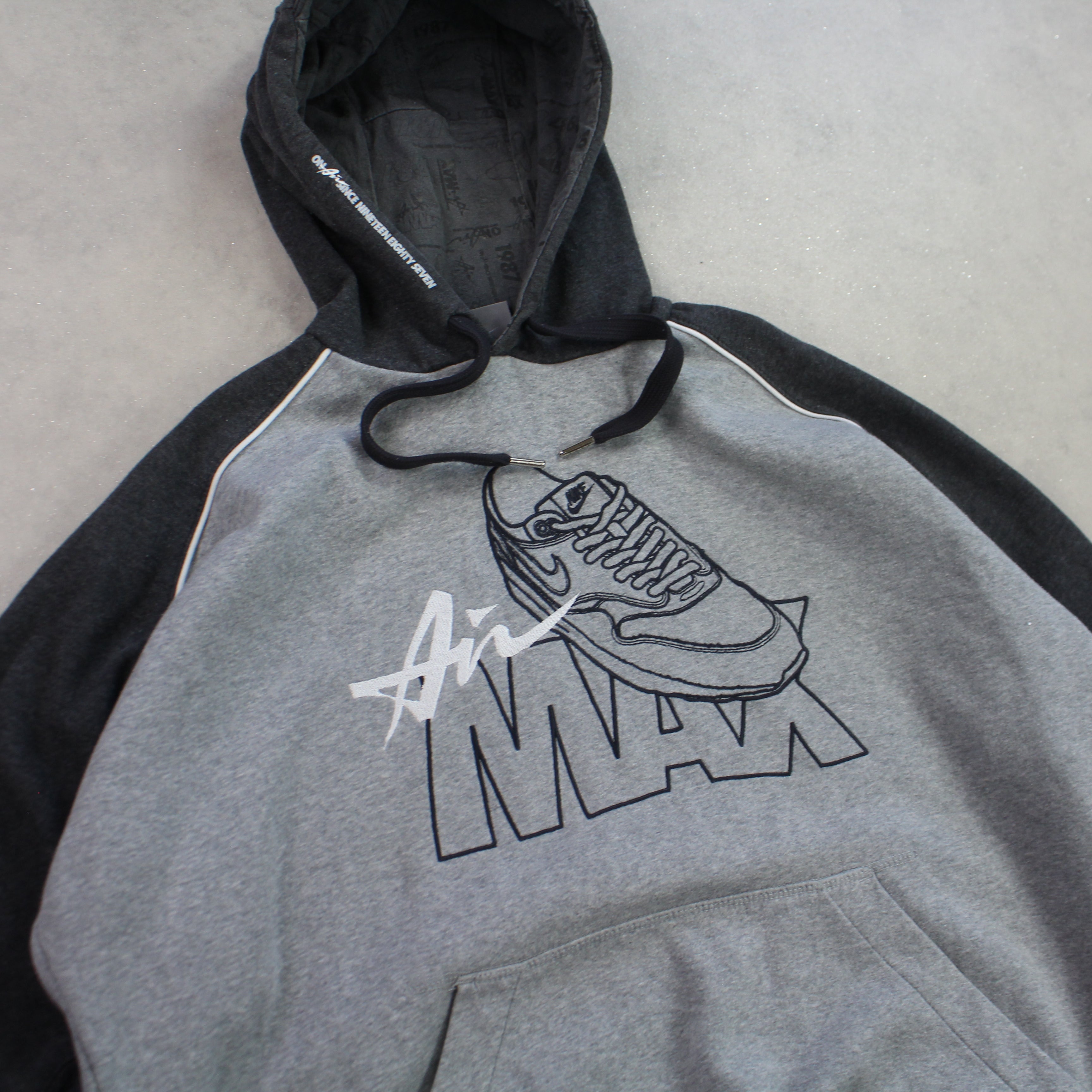 SUPER RARE 2000s  Hoodie Grey-OSI