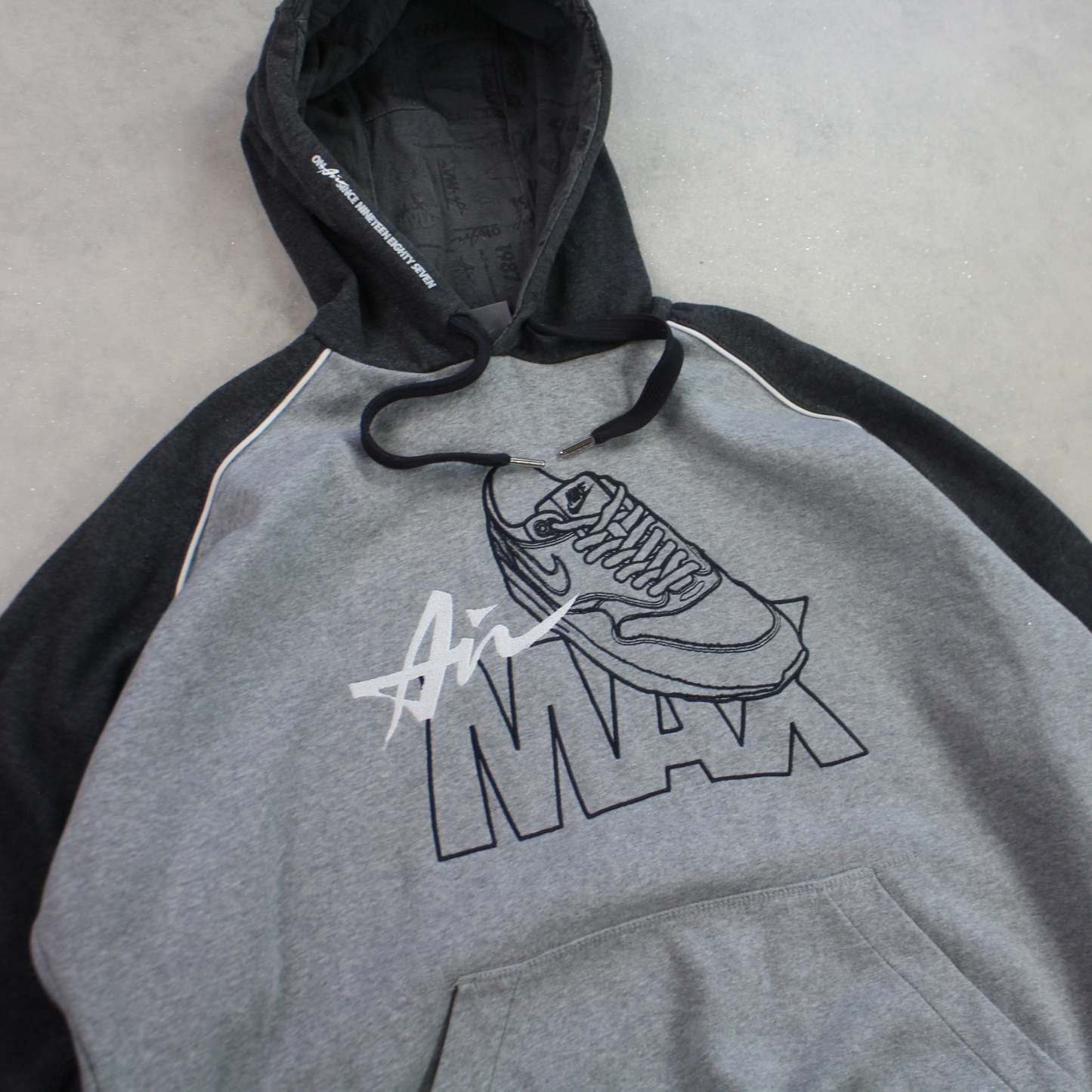SUPER RARE 2000s  Hoodie Grey-OSI