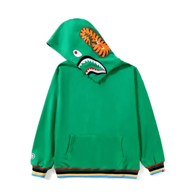  Color Camo Tiger Shark Wide Hoodie-OSI