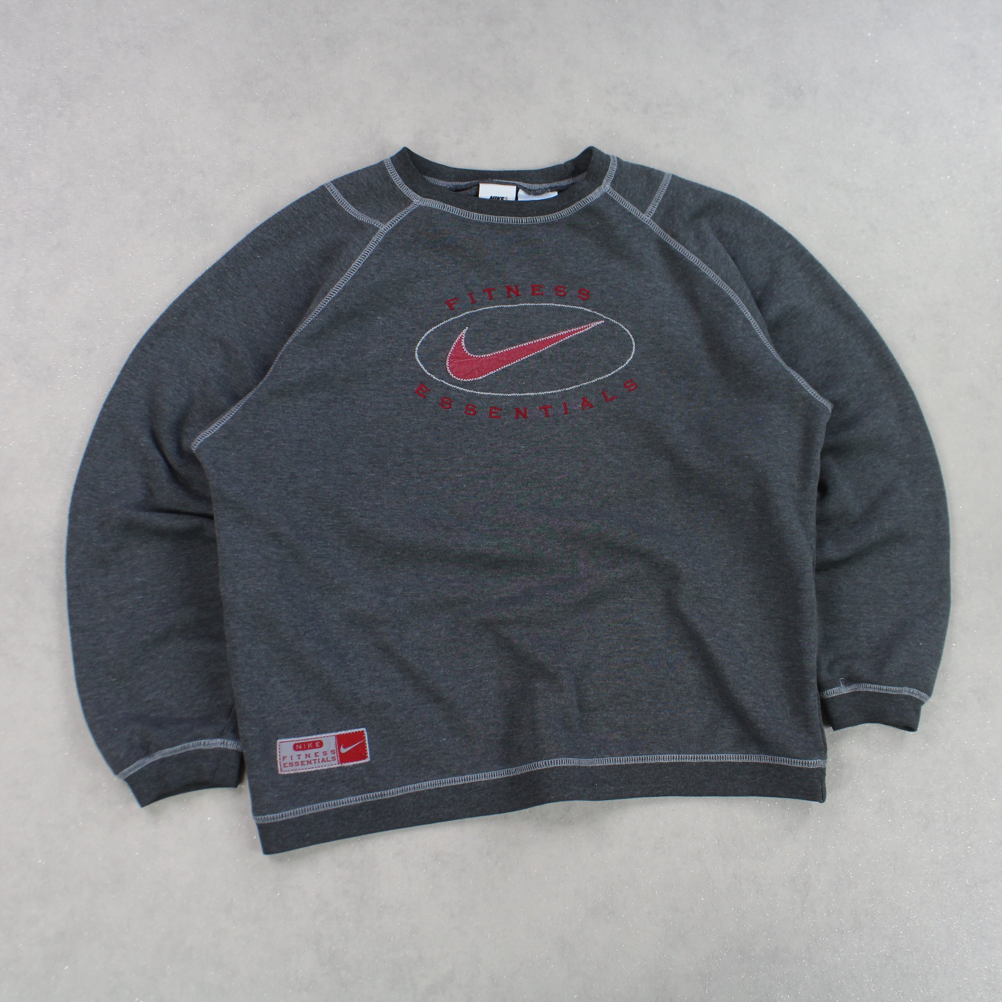 VERY RARE 1990s  Sweatshirt Grey-OSI
